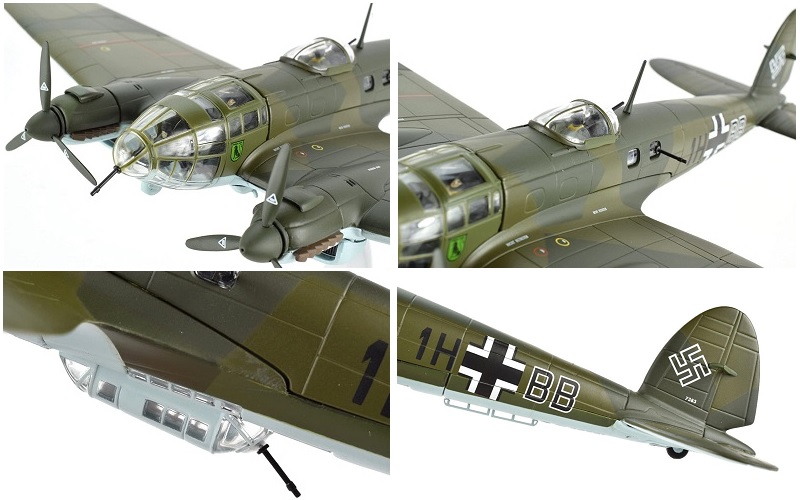 Corgi Heinkel He.III H-6 Attack On Artic Convoy 1:72 Die-Cast Airplane AA33715
