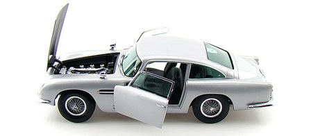 Modellauto Aston Martin DB5 1963 Silver Birch Norev 1:12 Metallmodell (Türen/Hauben nicht zu öffnen!) bei