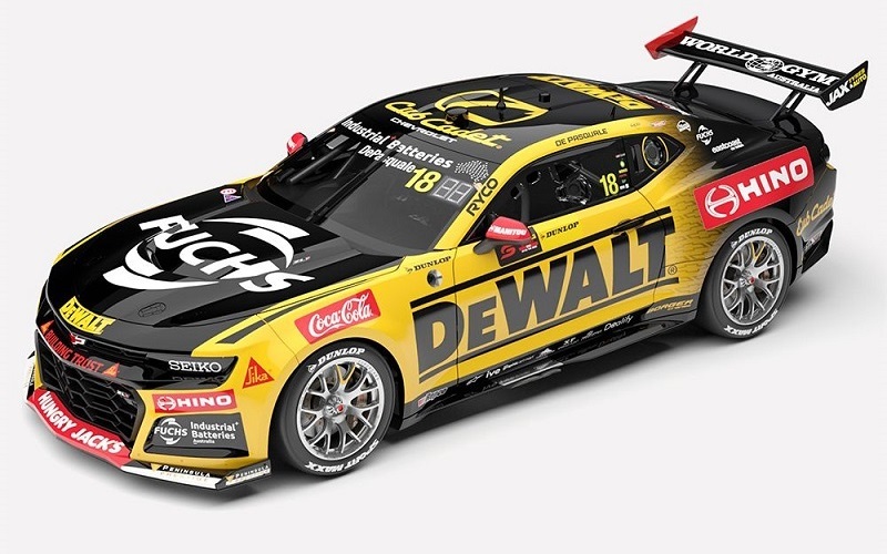 1/8 DEWALT 2026 Camaro ZL1 #18 Sydney 500 Race 2 Winner.  Driver - De Pasquale (ACD18C26B)